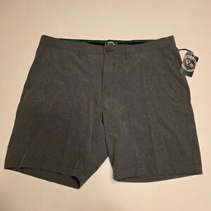 Vintage 1946 V46 Land & Sea Performance Hybrid Shorts Gray 40 –Quick-Dry Stretch